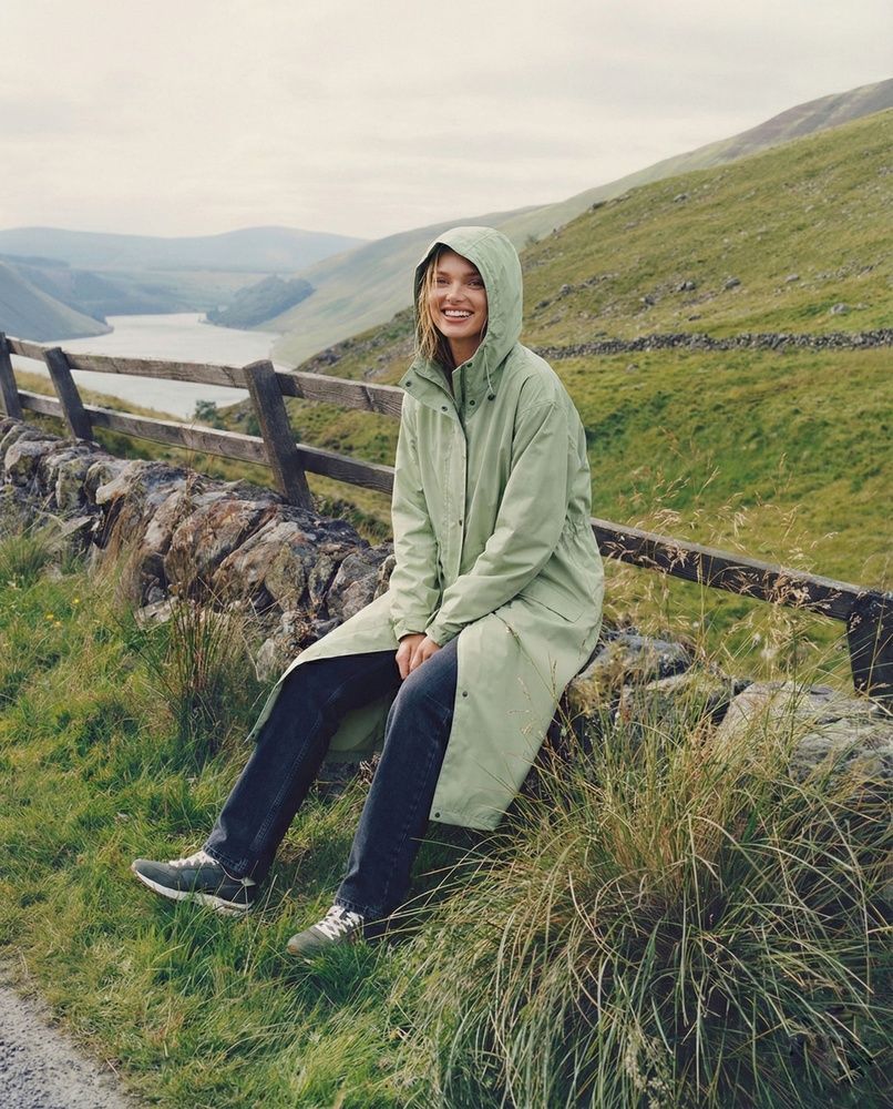 Жіночий дизайнерський плащ-тренч Nordvik Lady Trench Matcha Green матовий з куліскою на талії та вітрозахистом, L/XL