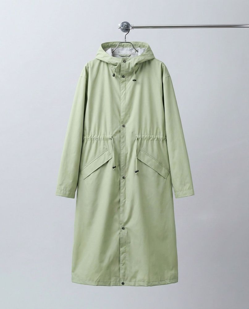 Жіночий дизайнерський плащ-тренч Nordvik Lady Trench Matcha Green матовий з куліскою на талії та вітрозахистом, L/XL