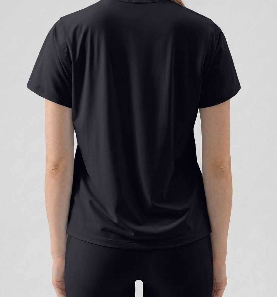 Жіноча спортивна футболка Nordvik Ice-Touch Premium: Nylon Loose Fit Black
