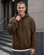 Премиальное мужское худи на флисе Nordvik Polar Fleece Hoodie Brown, M