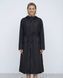 Жіночий дизайнерський плащ-тренч Nordvik Lady Trench Black матовий з куліскою на талії та вітрозахистом, S/M