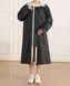 Жіночий дизайнерський плащ-тренч Nordvik Lady Trench Black матовий з куліскою на талії та вітрозахистом, S/M