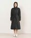 Жіночий дизайнерський плащ-тренч Nordvik Lady Trench Black матовий з куліскою на талії та вітрозахистом, S/M