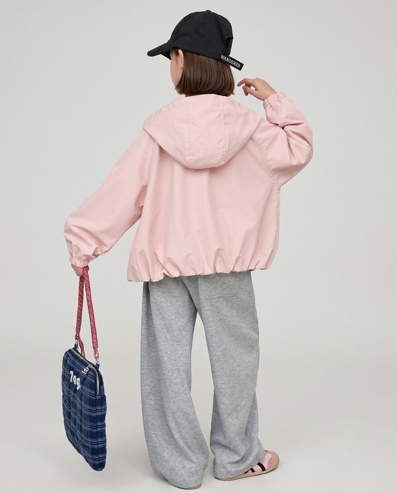 Детская куртка-ветровка оверсайз LAREN kids Urban Tech-Jacket с капюшоном Pink, 130