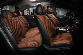 Накидки из алькантары для всего салона SWAGEN Luxury Коричневые