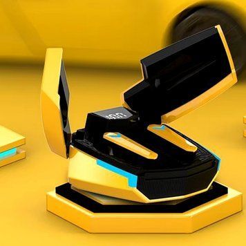 Наушники игровые беспроводные PowerMe Lambo Series Yellow