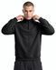 Мужская хлопковая толстовка Nordvik Tech-Blend Quarter Zip с антистатическим эффектом Black, XL