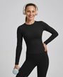 Жіночий спортивний лонгслів Nordvik Pro-Fit Dry Run: Slim Line Black