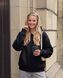 Женское зип-худи оверсайз на молнии Nordvik Urban Line Zip-Up Black, S