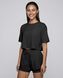 Жіночі спортивні шорти 2-в-1 з подвійним поясом Nordvik AuraStride Double-Waist Cool-Touch Black, L
