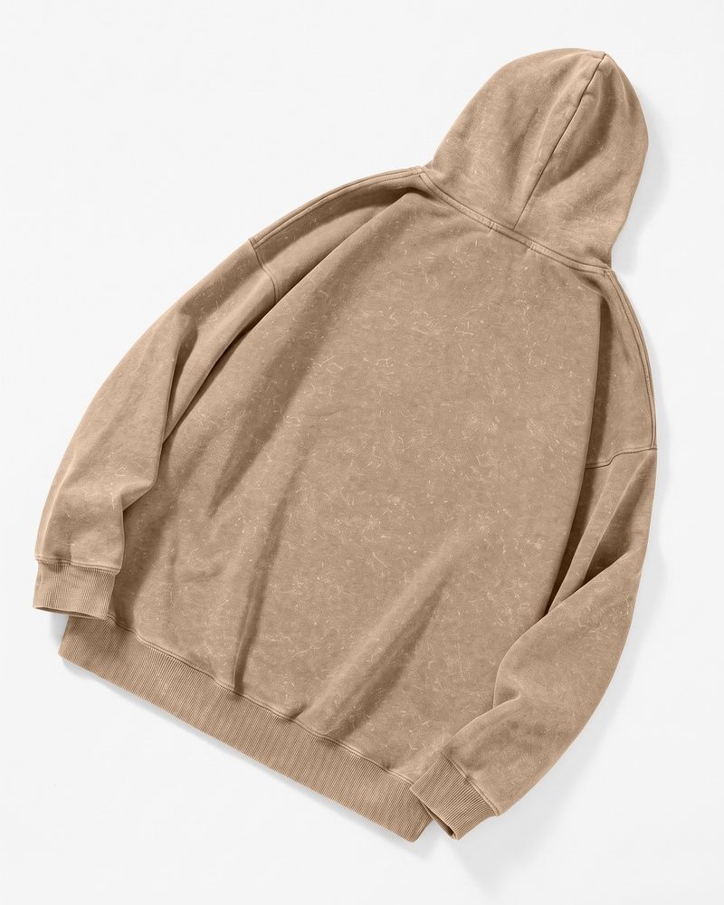 Чоловіче худі вільного крою LAREN Vintage Wash Oversized Hoodie Brown, M