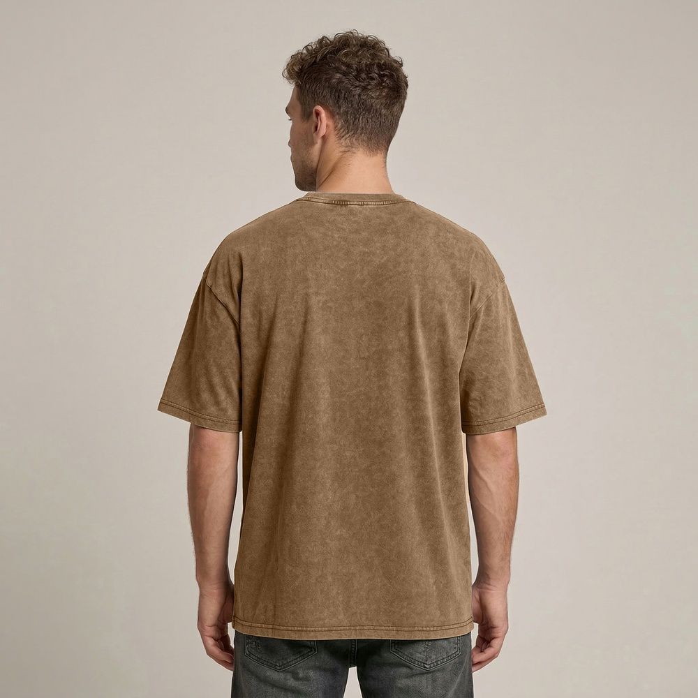 Футболка унисекс Oversize Boxy Fit Nordvik Urban Shadow: Stone-Wash Brown