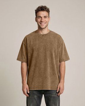 Футболка унисекс Oversize Boxy Fit Nordvik Urban Shadow: Stone-Wash Brown