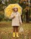 Дитячий водонепроникний дощовик Nordvik kids RainCore Urban Trench з відділенням для рюкзака та світловідбивачами Beige, 120-135