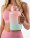 Спортивная бутылка для воды Nordvik HydroPulse Gradient 1.7 л термостойкая с трубочкой Pink-Green