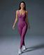 Жіночий комбінезон Nordvik Peach-Perfect Sculpt: Безшовний ліфтинг-ефект Scrunch-Butt та відкрита спинка Purple, M