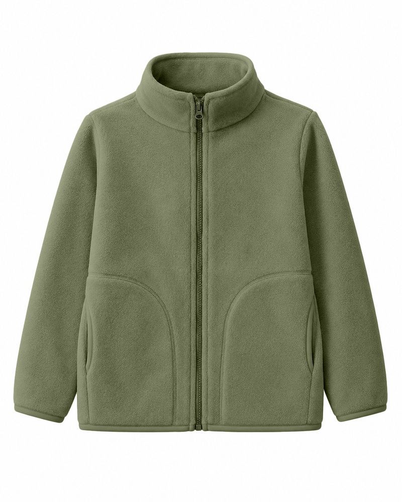 Дитяча флісова толстовка Nordvik kids FrostGuard на блискавці Khaki, 120