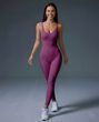 Жіночий комбінезон Nordvik Peach-Perfect Sculpt: Безшовний ліфтинг-ефект Scrunch-Butt та відкрита спинка Purple