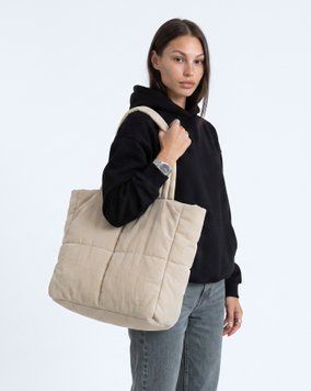 Женская вместительная сумка-тоут LAREN Urban-Cloud Tech Tote Beige