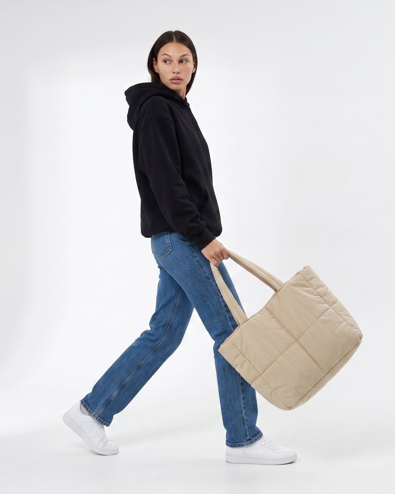 Женская вместительная сумка-тоут LAREN Urban-Cloud Tech Tote Beige