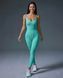 Женский комбинезон Nordvik Peach-Perfect Sculpt: бесшовный лифтинг-эффект Scrunch-Butt и открытая спинка Green, M