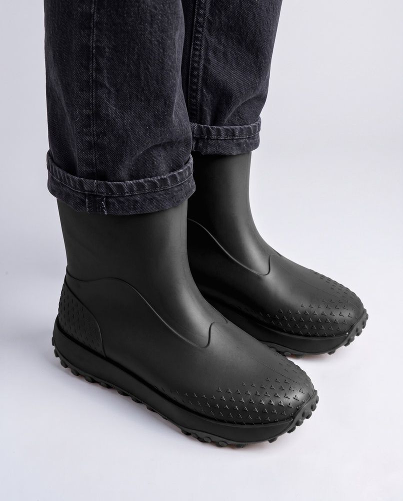 Мужские резиновые сапоги Nordvik Aqua-Guard Tech Boots - износостойкие с противоскользящей утолщенной подошвой Black, 42
