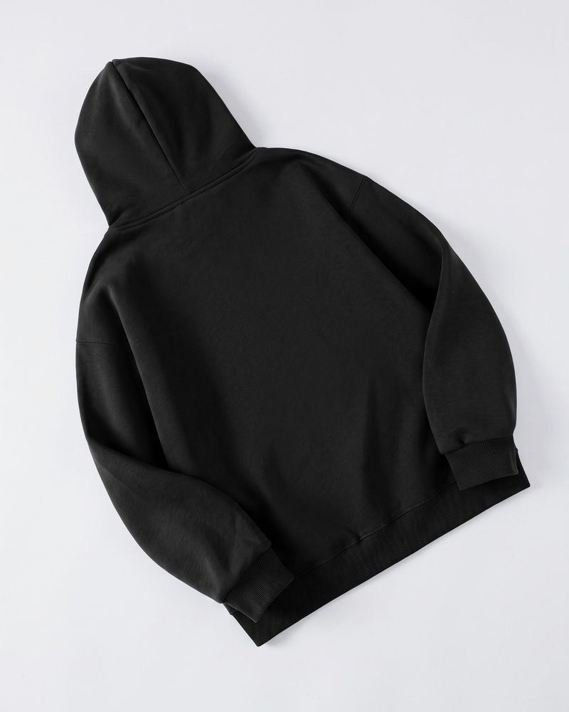 Мужское худи оверсайз Nordvik Signature Essential Hoodie Black, L