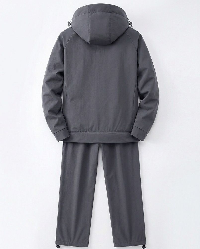 Мужской утепленный софтшелл-костюм Nordvik Armor-Tech Softshell Suit водонепроницаемый, ветрозащитный и износостойкий технологичный комплект на флисе Grey, 2XL