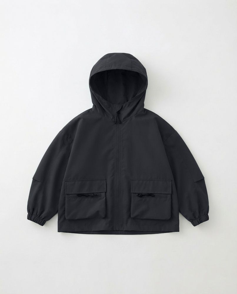 Детская демисезонная водонепроницаемая куртка-ветровка LAREN kids Core Edition Black, 120