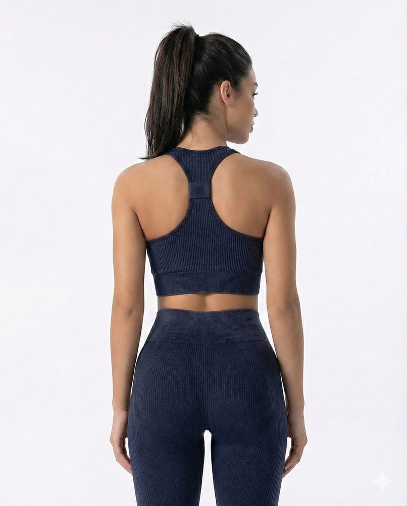 Женский поддерживающий топ-бра Nordvik Stone Balance Top Volcanic Black, S