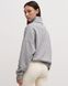Женская премиальная толстовка оверсайз LAREN Luxe Lounge Ring-Zip с горловиной на молнии Grey, S
