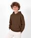 Дитяче утеплене худі Nordvik Arctic Core Hoodie на флісі базове оверсайз Brown, 120