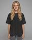 Футболка унісекс Oversize Boxy Fit Nordvik Urban Shadow: Stone-Wash Graphite Black, S