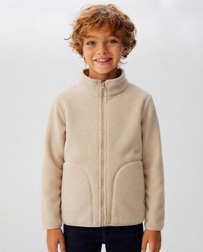 Детская флисовая толстовка Nordvik kids FrostGuard на молнии Beige, 120
