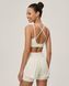 Жіночі спортивні шорти 2-в-1 з подвійним поясом Nordvik AuraStride Double-Waist Cool-Touch Coconut White, L