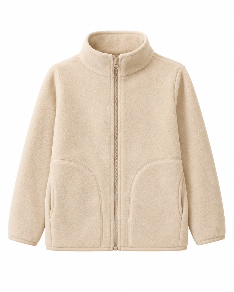 Дитяча флісова толстовка Nordvik kids FrostGuard на блискавці Beige, 120