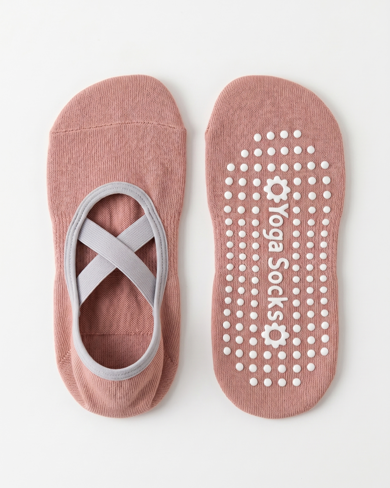 Жіночі антиковзні шкарпетки для йоги, пілатесу та фітнесу Nordvik BalanceFit Pink