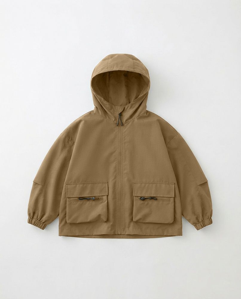 Детская демисезонная водонепроницаемая куртка-ветровка LAREN kids Core Edition Beige, 120