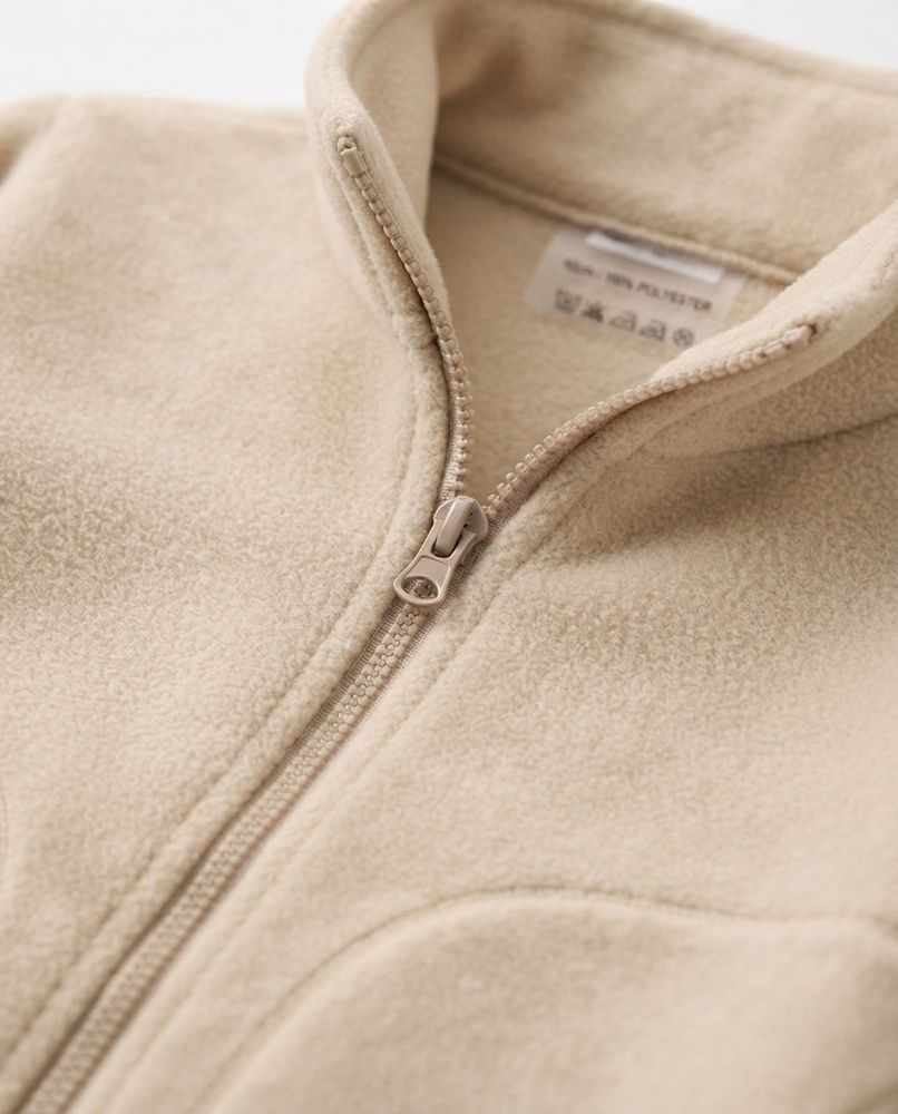 Дитяча флісова толстовка Nordvik kids FrostGuard на блискавці Beige, 120