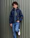 Детская ветрозащитная куртка-ветровка Nordvik kids Aero-Shell с капюшоном Navy, 130