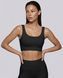 Женский спортивный топ Nordvik Ribbed-Motion Sculpt: Бесшовная поддержка Pulse-Pro в рубчике с эффектом Cool-Touch Black
