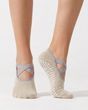 Жіночі антиковзні шкарпетки для йоги, пілатесу та фітнесу Nordvik BalanceFit Beige