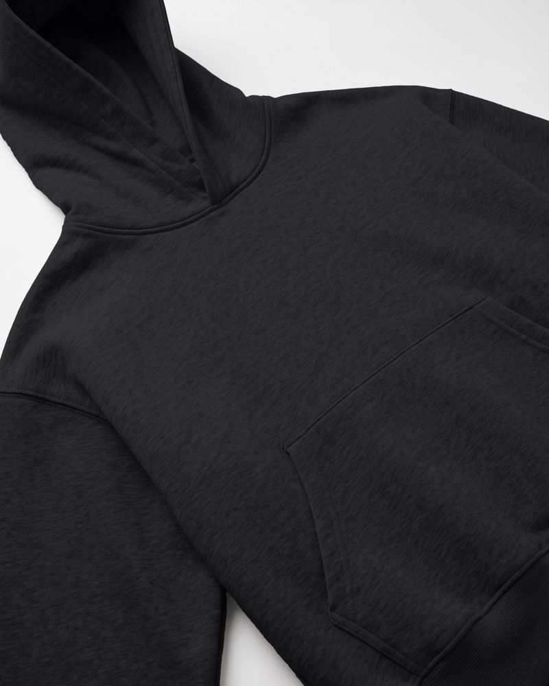 Женское утепленное худи Nordvik Cleanfit Boxy Hoodie Oversized Black, M