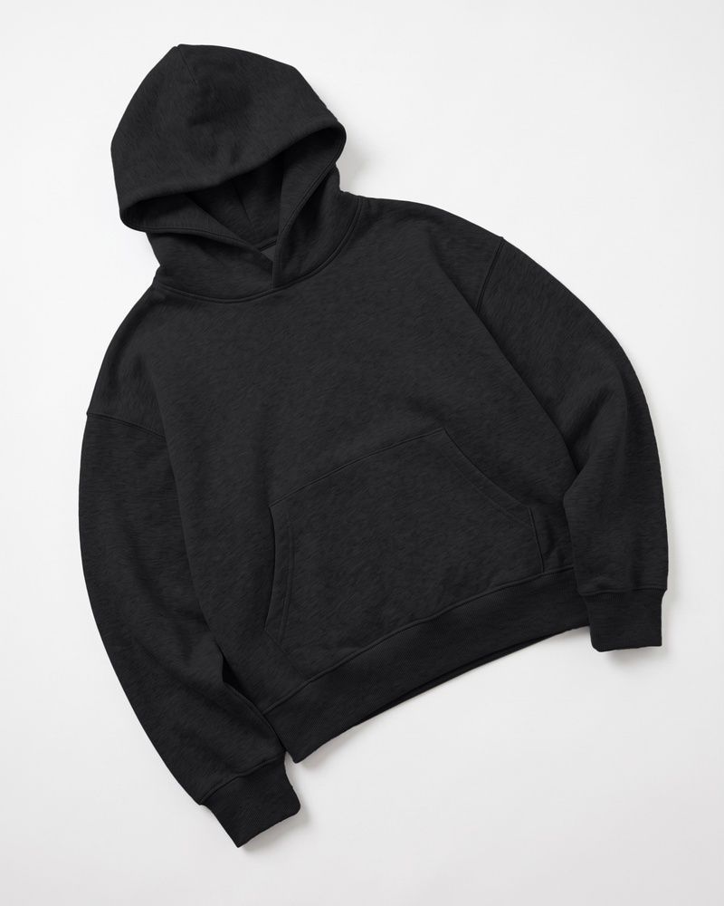 Женское утепленное худи Nordvik Cleanfit Boxy Hoodie Oversized Black, M