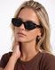 Жіночі поляризаційні сонцезахисні окуляри Nordvik Audrey ретро вузькі Cat Eyes з захистом UV400 Black