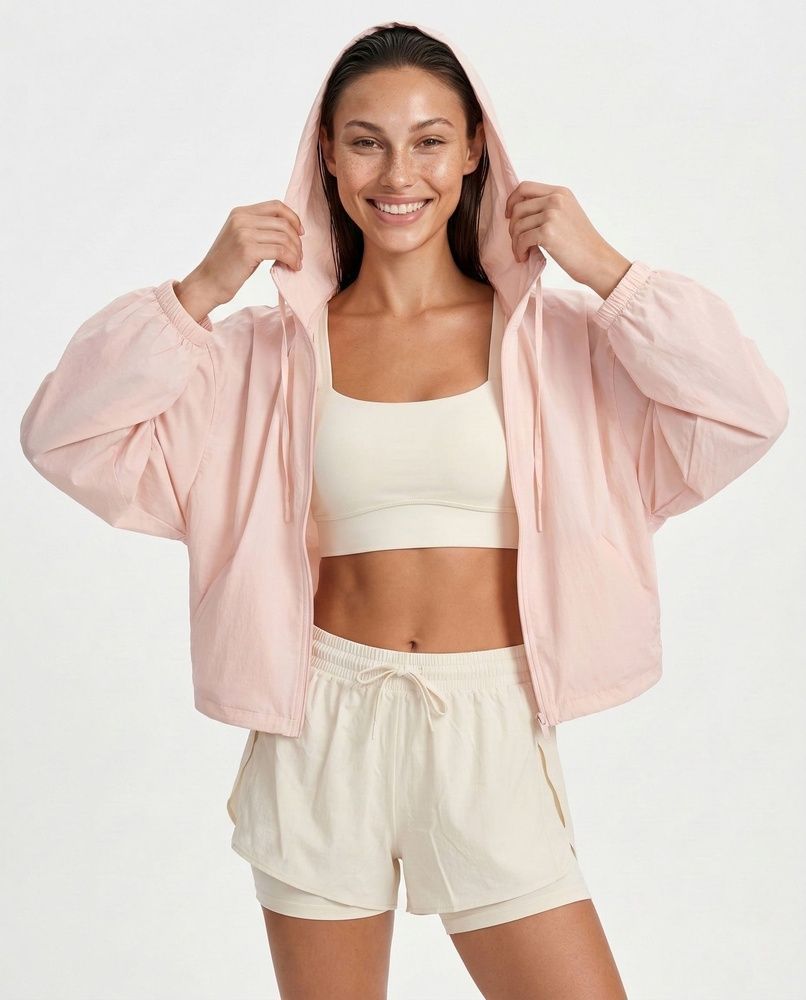 Жіноча ультралегка oversize вітровка Nordvik Aero-Lite: Захист UPF50+ Pink, S