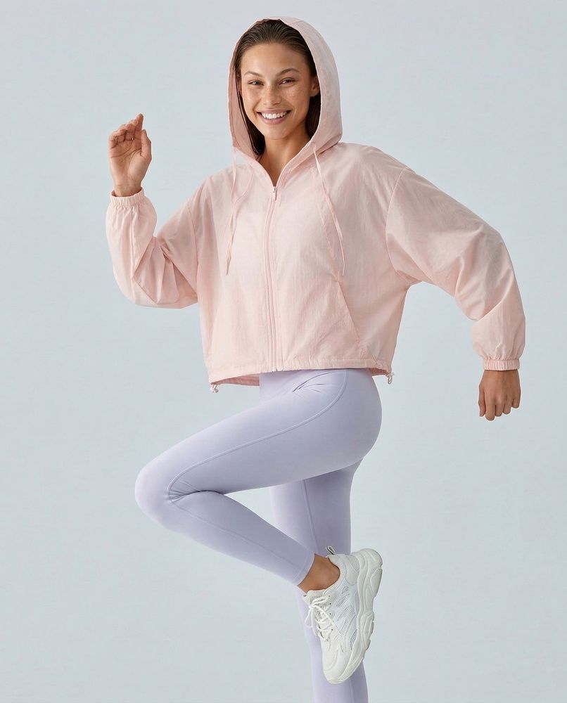 Жіноча ультралегка oversize вітровка Nordvik Aero-Lite: Захист UPF50+ Pink, S