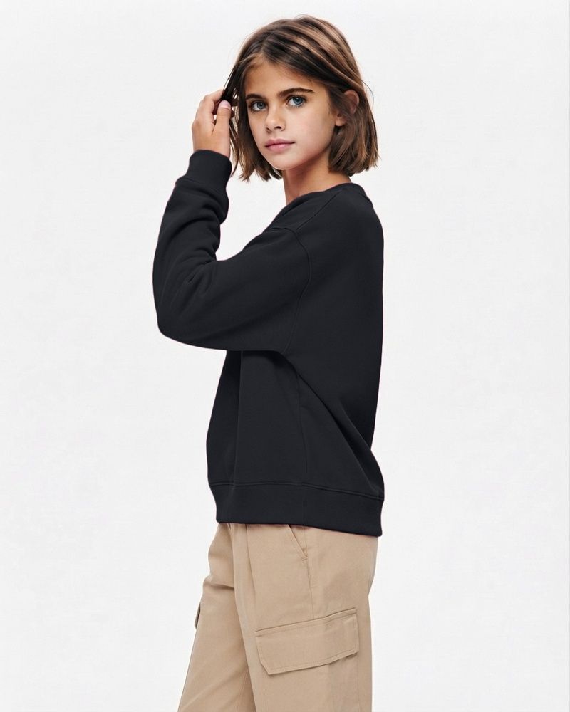 Детский свитшот Nordvik kids Urban Essential из натурального хлопка 280g Black, 120