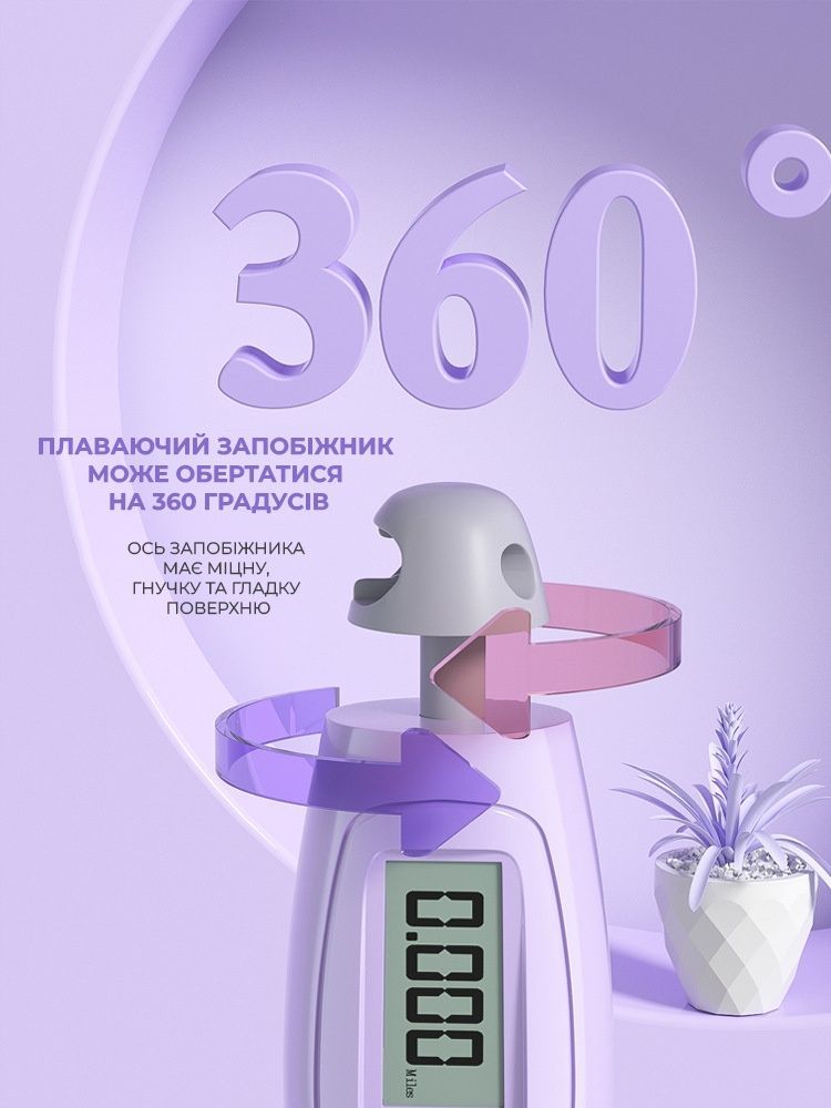 Електронна скакалка з лічильником стрибків та калорій Weizer SmartRope Violet (RT-SR300-Violet)
