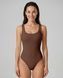 Компрессионное боди Nordvik Sculpt-Body Halter-Neck: Моделирующий эффект Second-Skin и открытая анатомическая спинка Brown